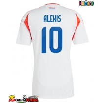Camisa de Futebol Chile Alexis Sanchez #10 Equipamento Secundário Copa America 2024 Manga Curta